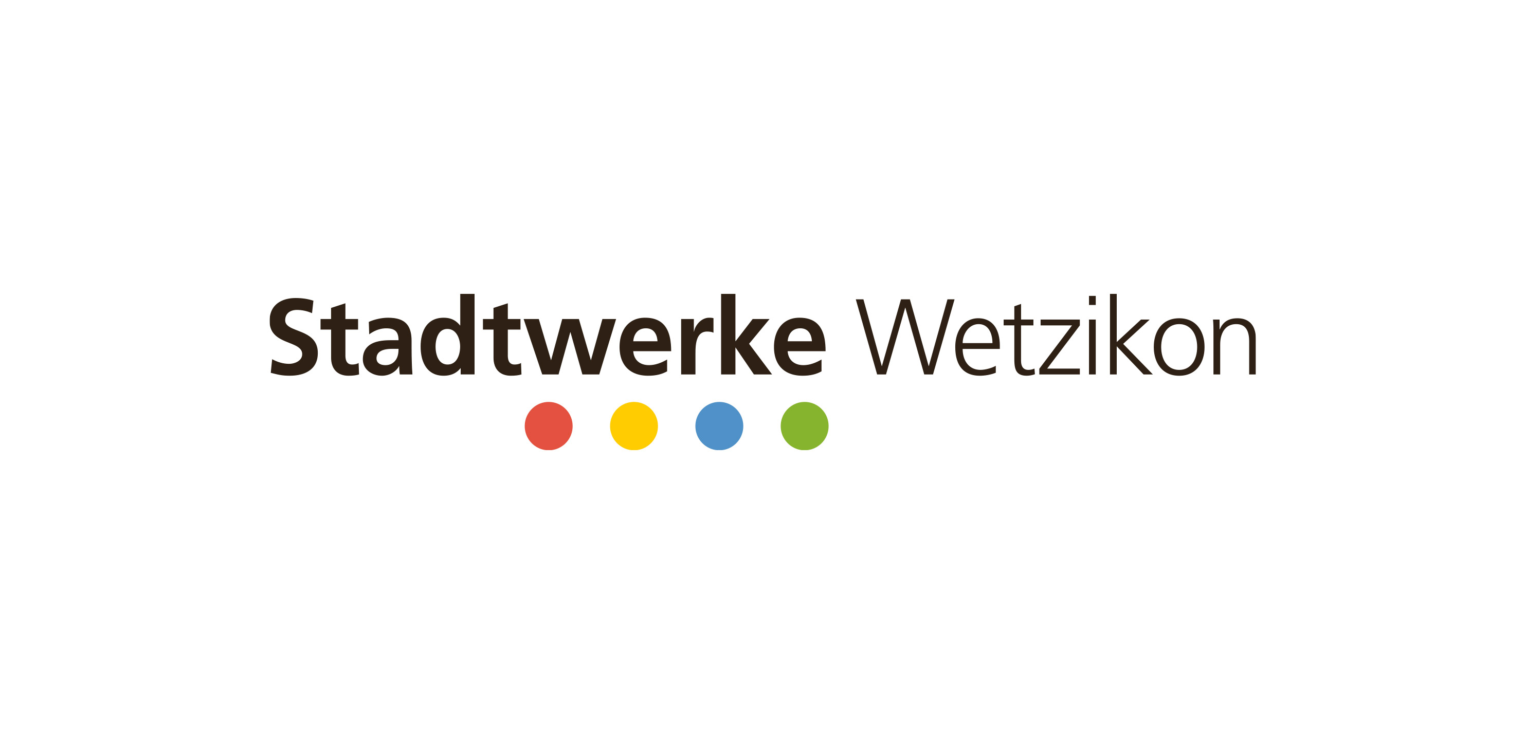 Logo, Stadtwerke Wetzikon - Atelier Leuthold, Visuelle Kommunikation, Grafik Design, Zürich